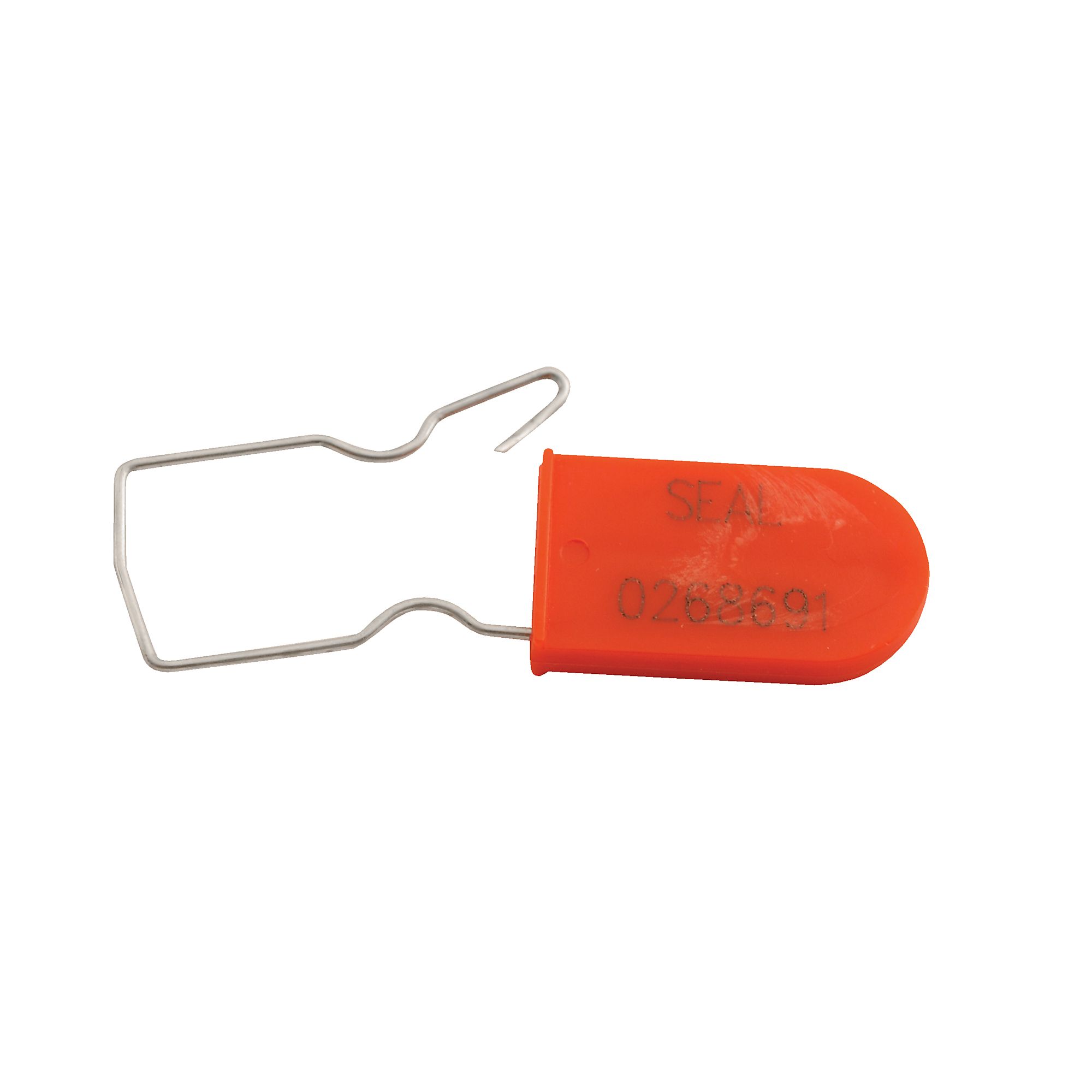 Vestil Polypropylene Security Seal - Red, 0.188in. Height, Model# SECS-P-RD